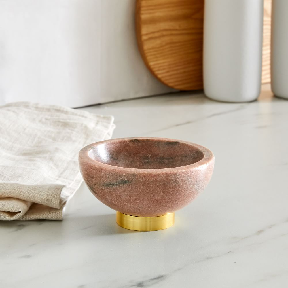 Marble &amp; Brass Dip Bowls | West Elm (US)