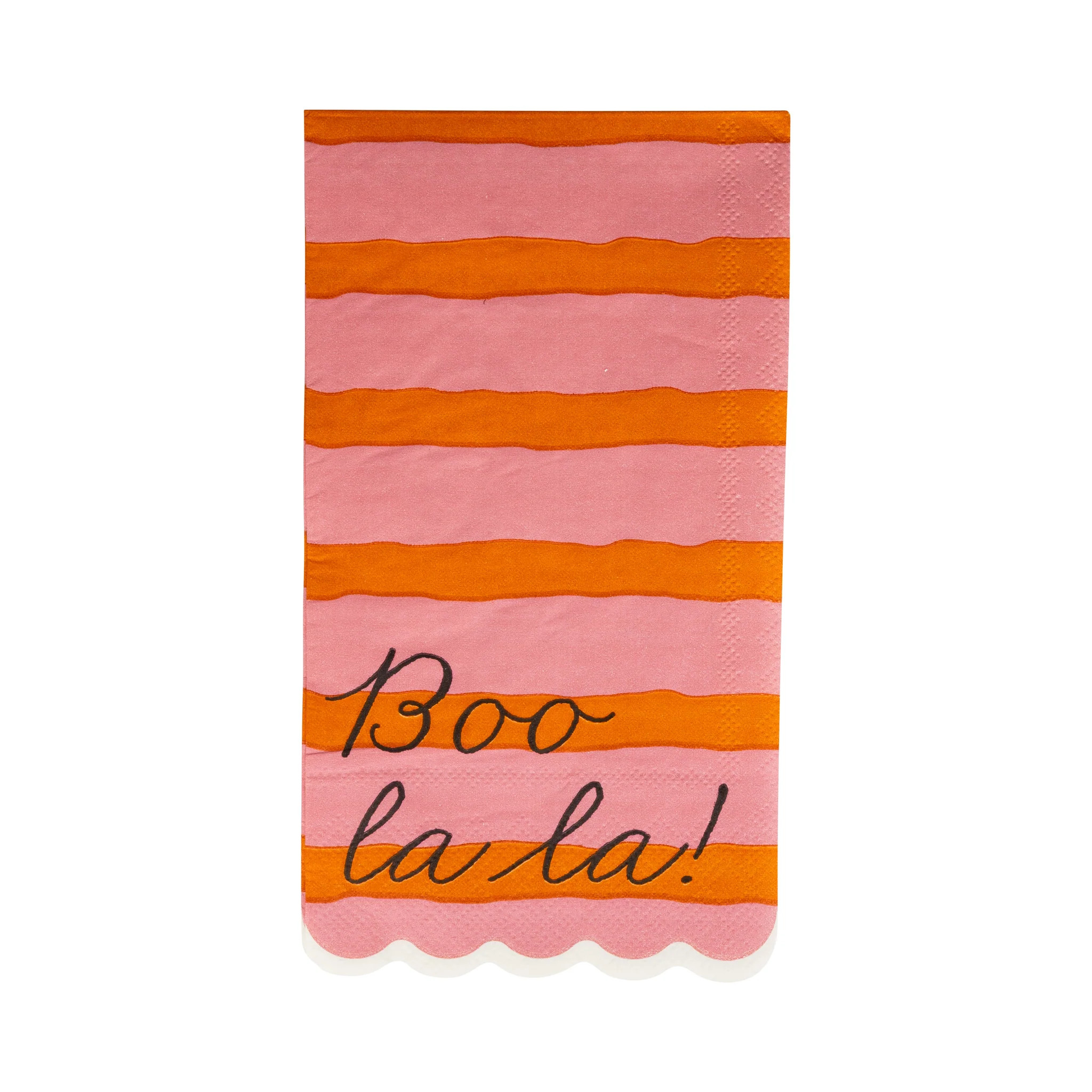 Pink & Orange Boo La La Dinner Napkin | My Mind's Eye