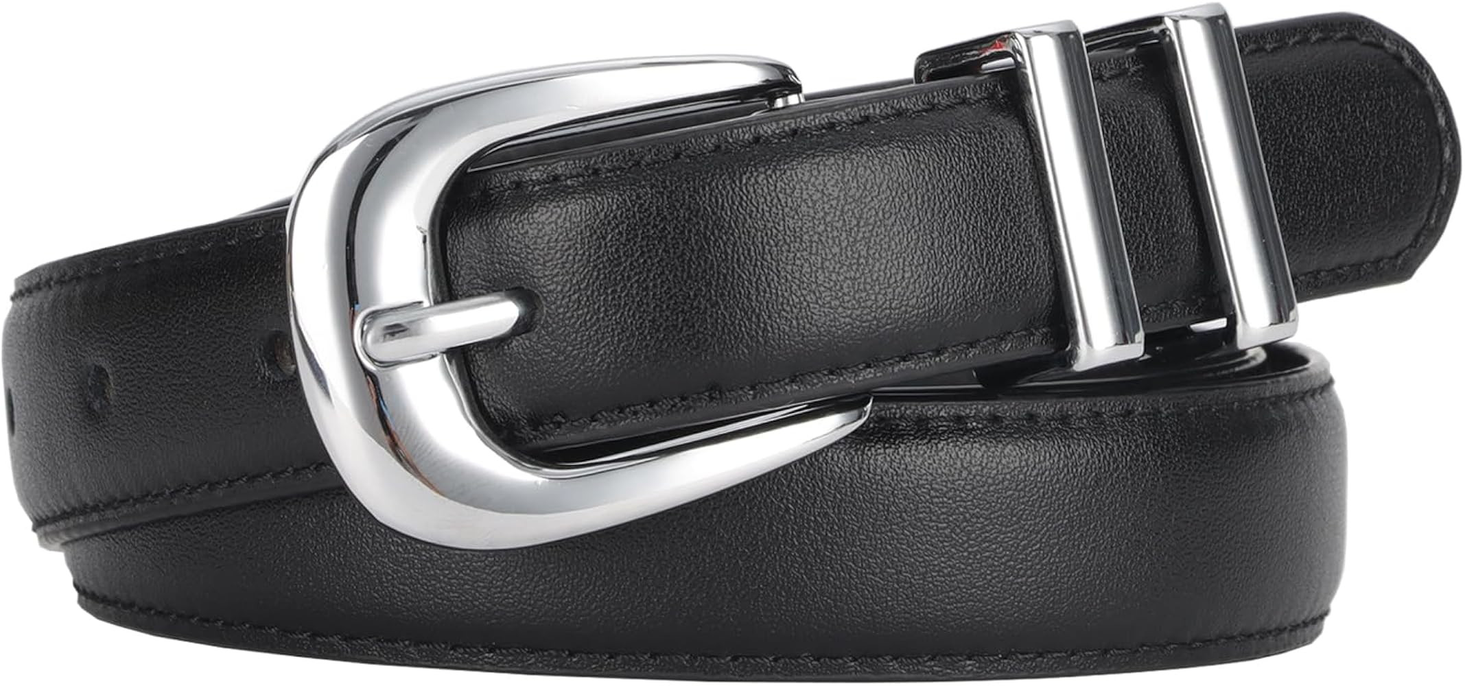 ALAIX Women's Leather Belt for Jeans Pants Dress Black Leather Belt with Gold/Silver Buckle Fashi... | Amazon (US)