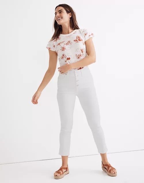 Tall Stovepipe Jeans in Pure White: Button-Front Edition | Madewell