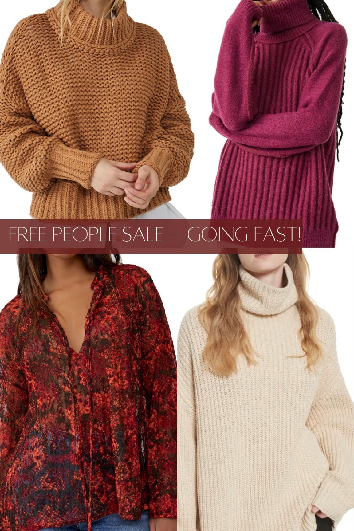 Free People Sale! Sizes going fast

Fall sweaters, holiday sweaters, FP sale, Free People style

#LTKsalealert #LTKSeasonal #LTKHoliday