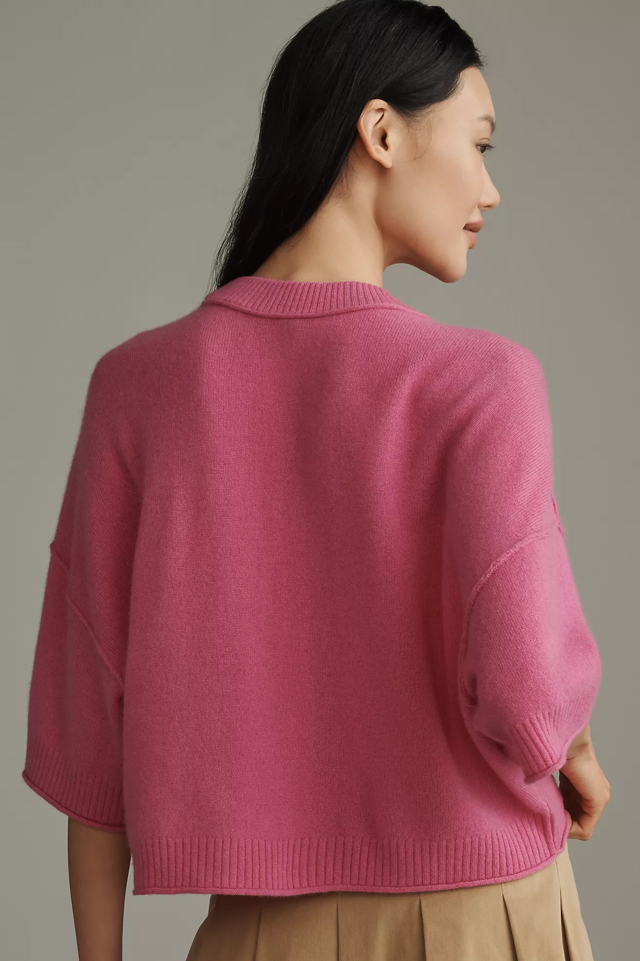 The Goldie Crew-Neck Cashmere Sweater | Anthropologie (US)