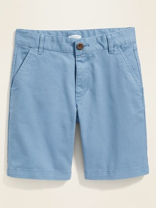 Straight Built-In Flex Twill Shorts for Boys | Old Navy (US)