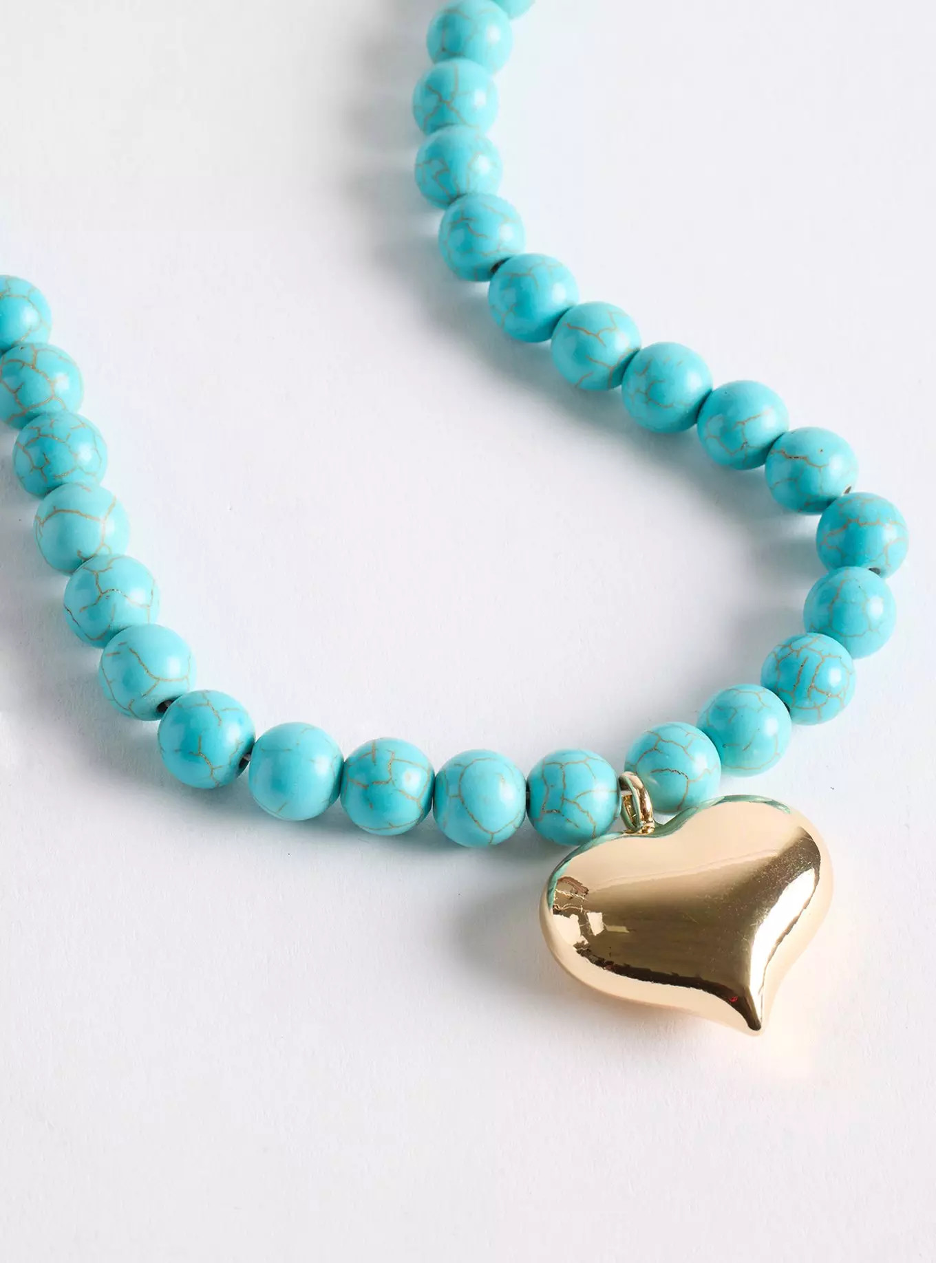 Beaded Puffy Heart Necklace | Torrid (US & Canada)