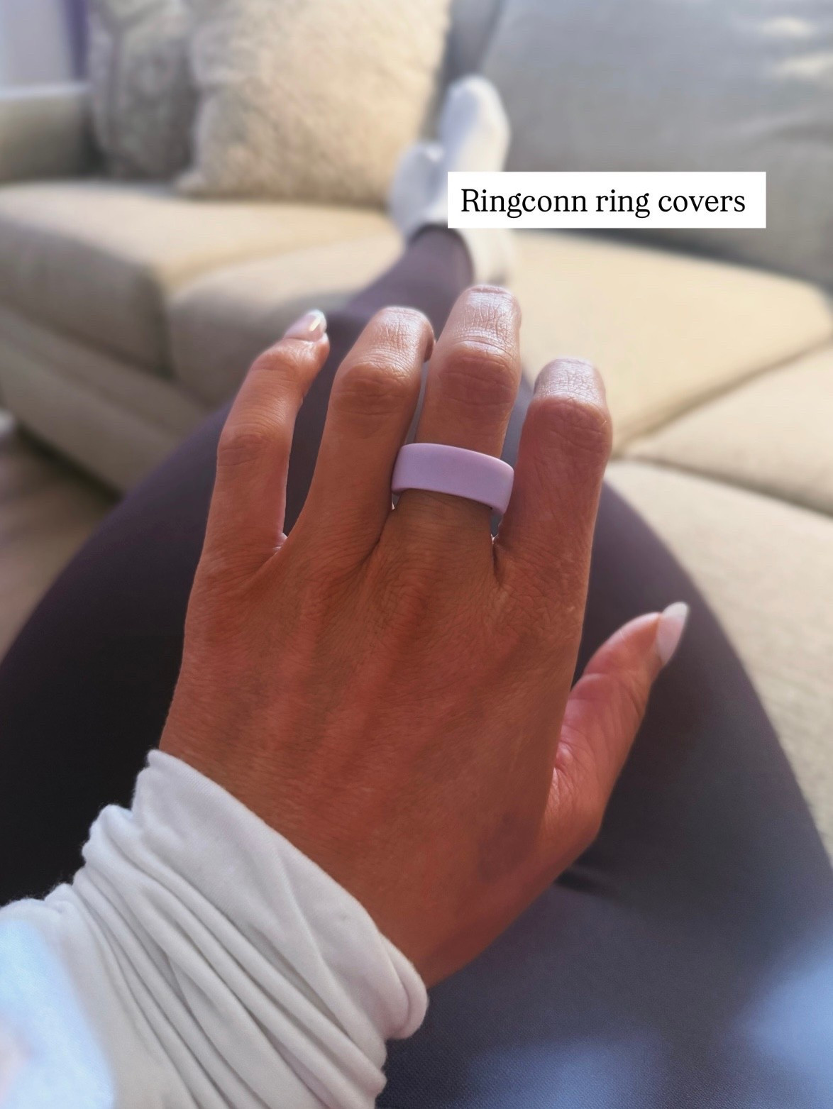 Ringconn silicone ring covers from Amazon. 

#LTKU #LTKActive #LTKfitnessgoals