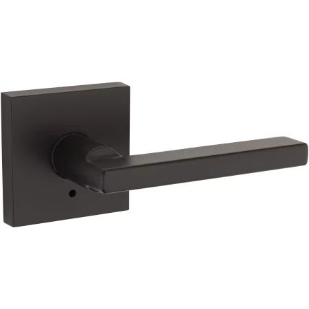 Kwikset 155HFLSQT-514 Iron Black Halifax Privacy Door Lever Set with Push Button Lock and Emergency  | Build.com, Inc.