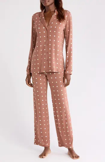 Nordstrom Moonlight Eco Knit Pajamas in Teal Mist at Nordstrom, Size Small | Nordstrom