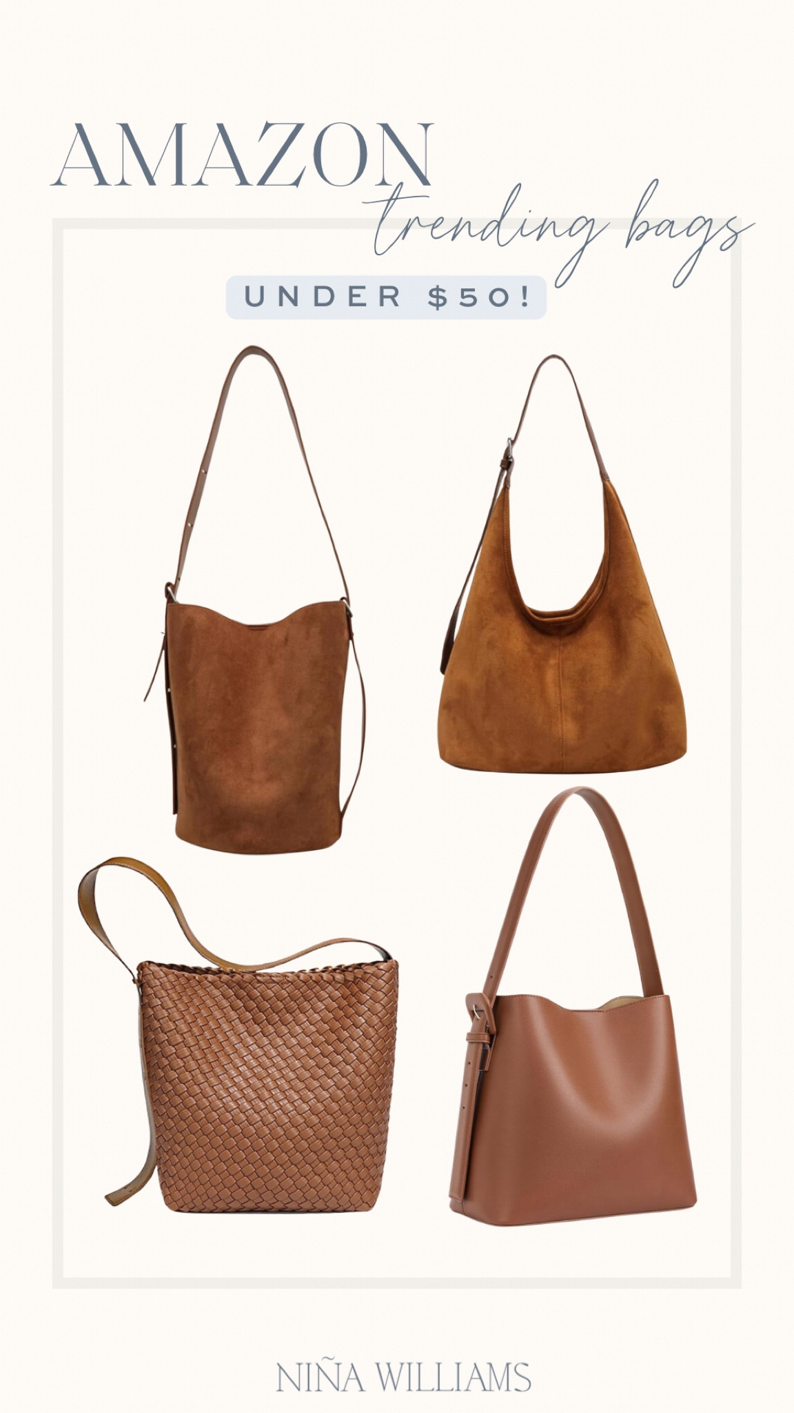 Amazon trending bags under $50! Travel bags - neutral bags -  fall purses

#LTKOver40 #LTKFindsUnder50 #LTKTravel