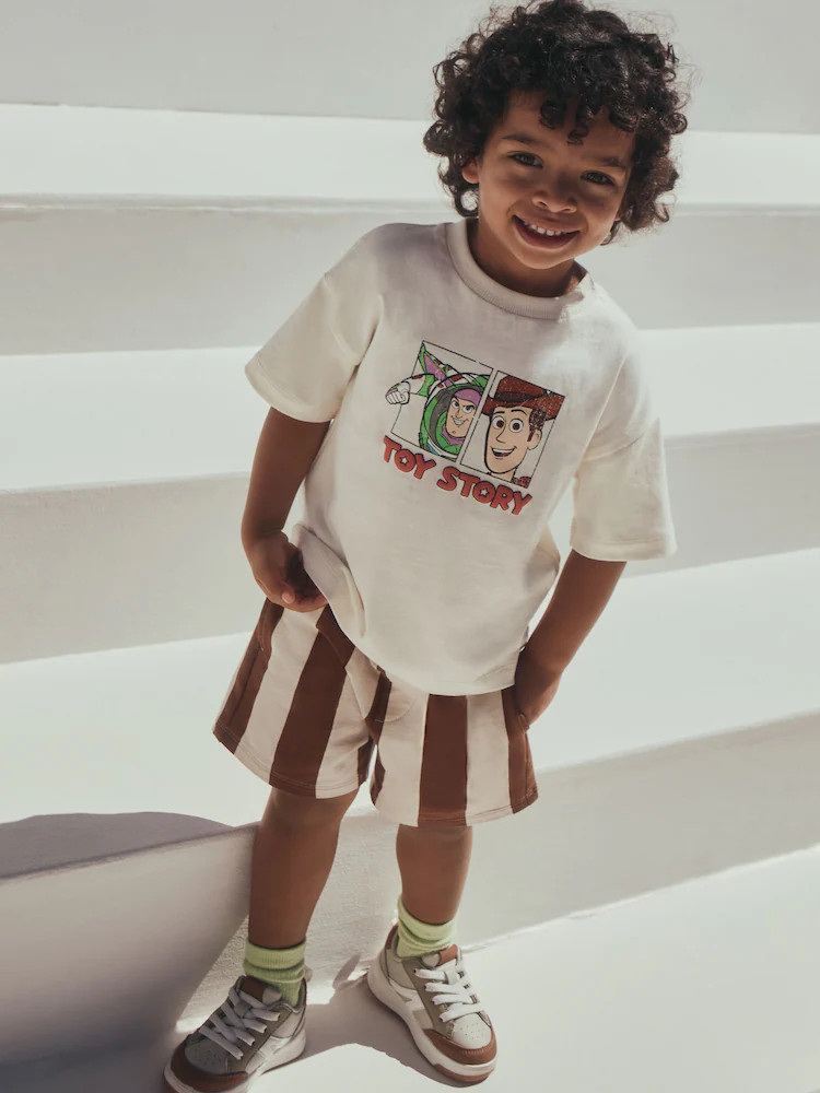 Ecru Toy Story T-Shirt and Shorts Set (3mths-8yrs) | Next US