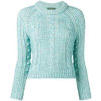 Alexa Chung knitted sweater - Blue | Farfetch EU