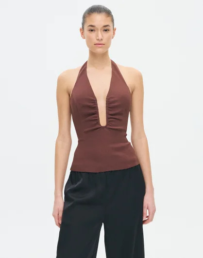 Ruched Halter Neck Blouse | Glassons (Australia)