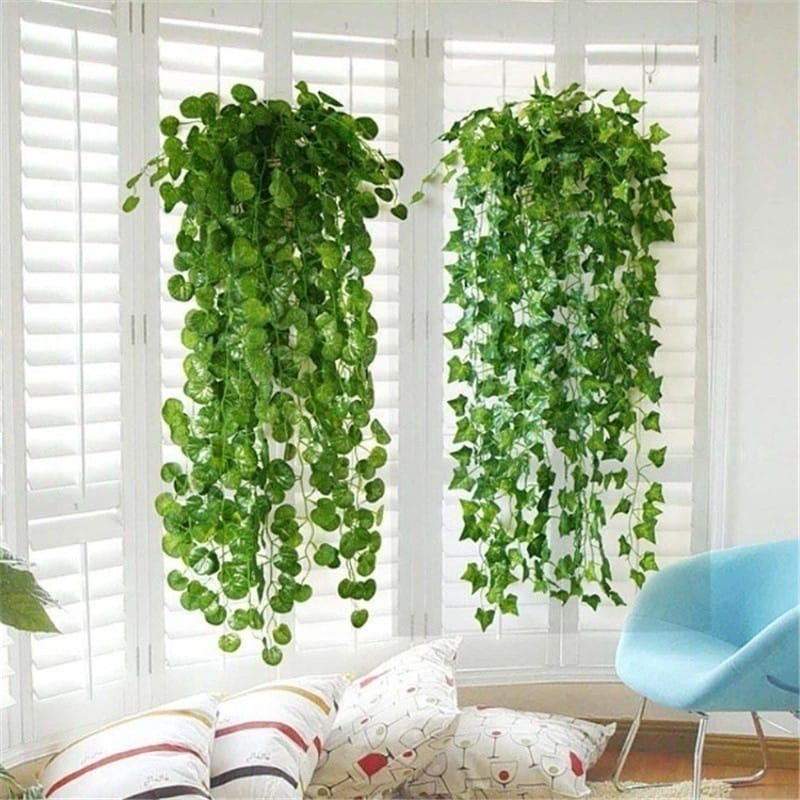 folha artificial 2M, planta pendurada, decorativa | Shopee (BR)