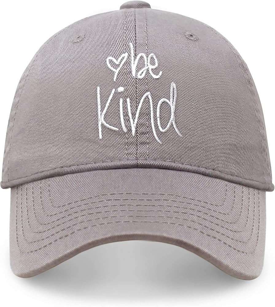 Be Kind Trendy Womens Baseball Cap Unisex Fashion Cotton Polo Style Fun Inspirational Saying Seas... | Amazon (US)