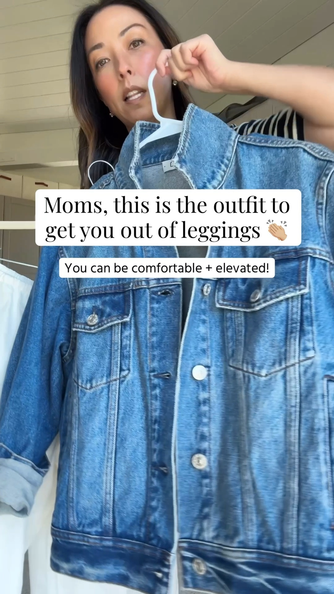 Moms, this is the outfit to get you out of leggings (using wardrobe staples, too!)

Kule stripe tee medium
AYR denim jacket small
Gap poplin barrels petite xs
Staud flats 35
Quince bag
Everlane cotton sweater xs
Celine sunglasses 
Dorsey James necklace 

#LTKmomlife #LTKPetite #LTKgrwm