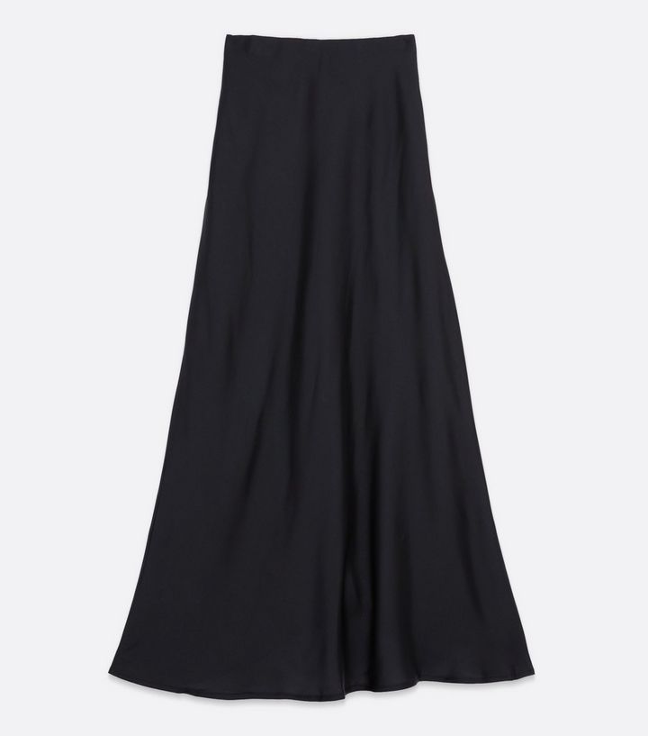 Tall Black Satin Bias Cut Midi Skirt
						
						Add to Saved Items
						Remove from Saved Item... | New Look (UK)
