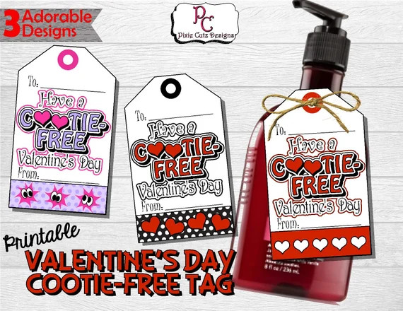 Valentine's Day Cootie Free Tag; Valentine's soap tag; Teacher Valentine; teacher appreciation; V... | Etsy (US)