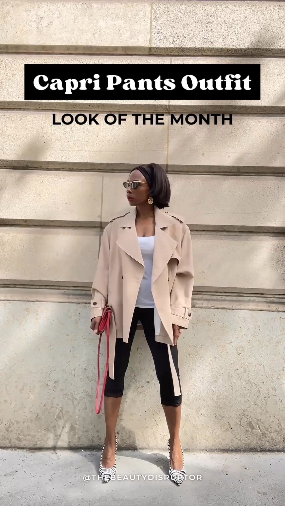 Capri pants kind of day,  balanced perfectly with a short trench coat. 

This is by far the best performing outfit from   month of May .

The zebra print heels and red crossbody bag pulled the whole look together. 

Tap the link to shop now 🛒🔗

#CapriPantsOutfit #TrenchCoats #LTKStyleTip

#LTKootd #LTKgrwm #LTKSeasonal