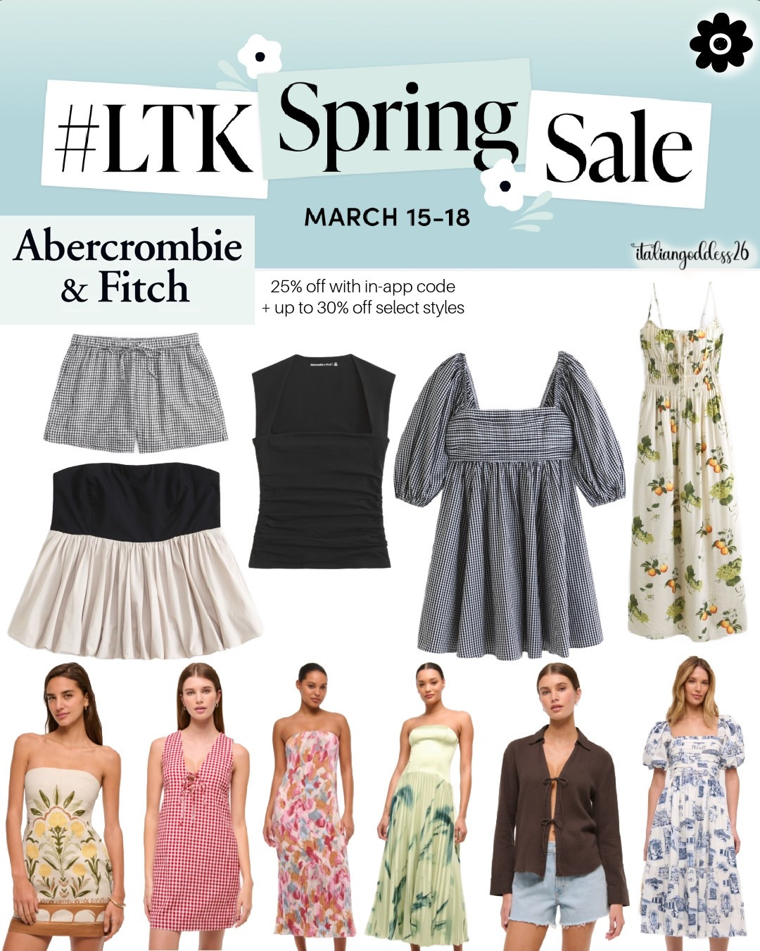 shop the LTK Spring Sale with Abercrombie & Fitch! 
👉🏼 25% off with in-app code 📲 + up to 30% off select styles! 

#LTKSpringSale #LTKSeasonal #LTKOver40 #LTKSaleAlert #LTKFindsUnder50 #LTKFindsUnder100 #LTKStyleTip #LTKWorkWear #LTKTravel #LTKWedding 