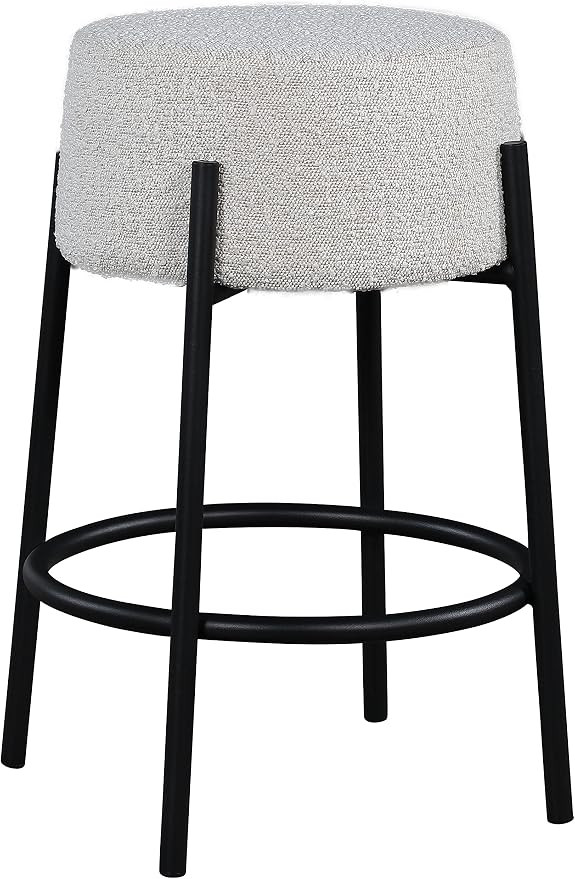 Meridian Furniture 821Cream-C Avalon Collection Modern | Contemporary Boucle Fabric Upholstered S... | Amazon (US)