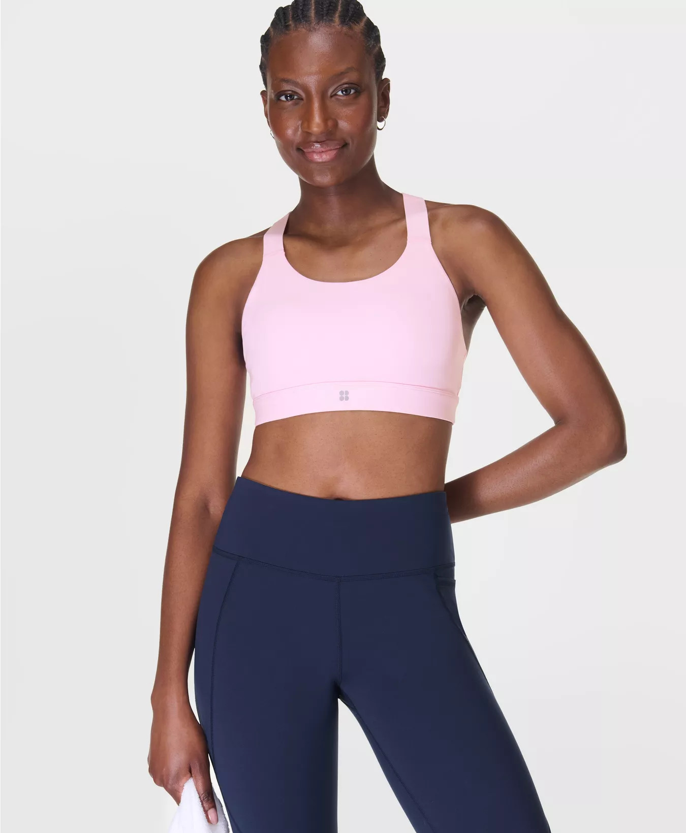 Power Medium Support Seam-Free Bust Bra - Nerine Pink | Women's Sports Bras | Sweaty Betty | Sweaty Betty UK