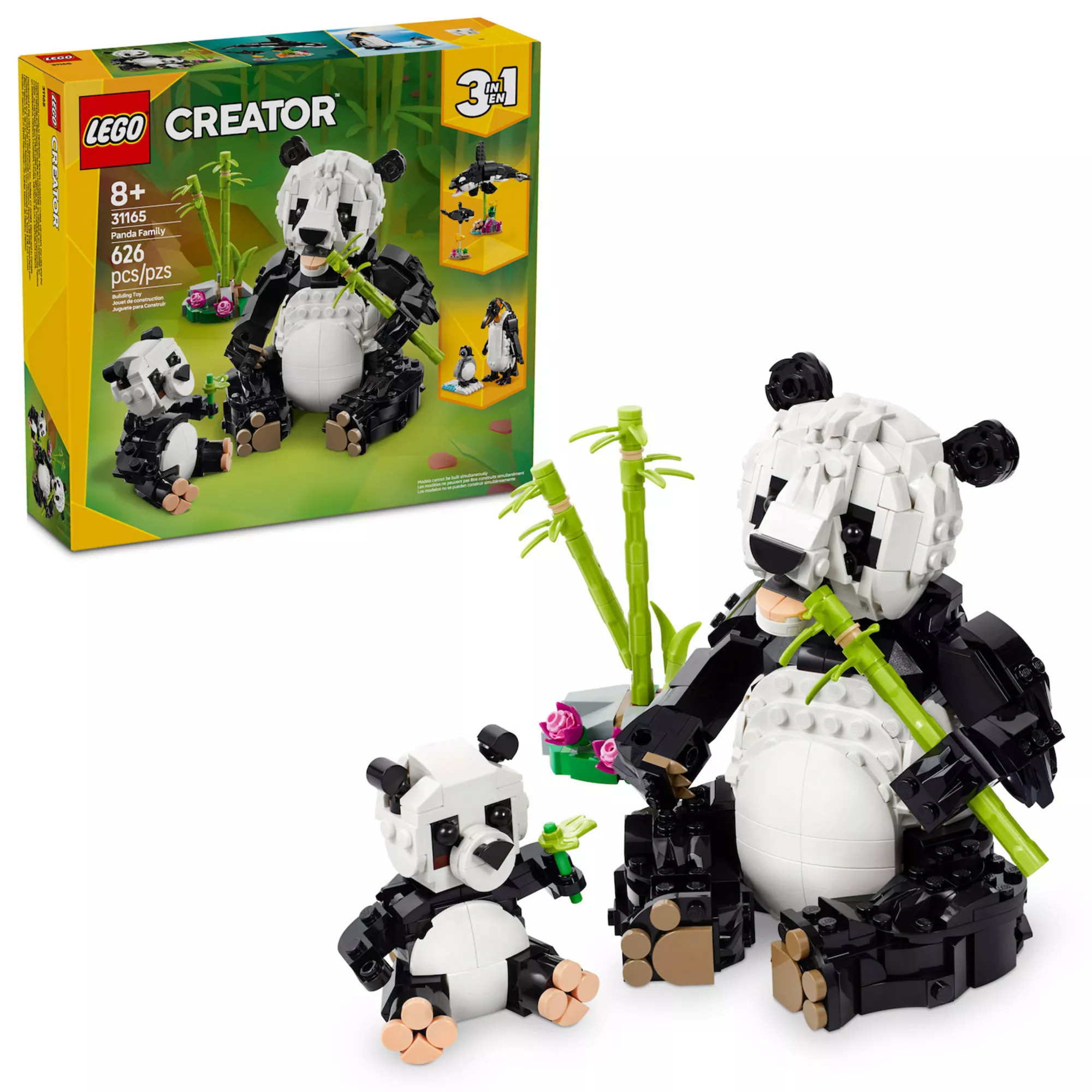 LEGO Creator 3-in-1 Wild Animals Panda Family Building Toy 31165 | Kohl's