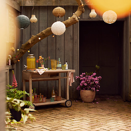 Outdoor Teak Trolley | Terrain