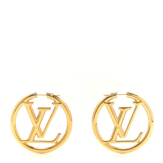 Louise Hoop Earrings Gold | FASHIONPHILE (US)