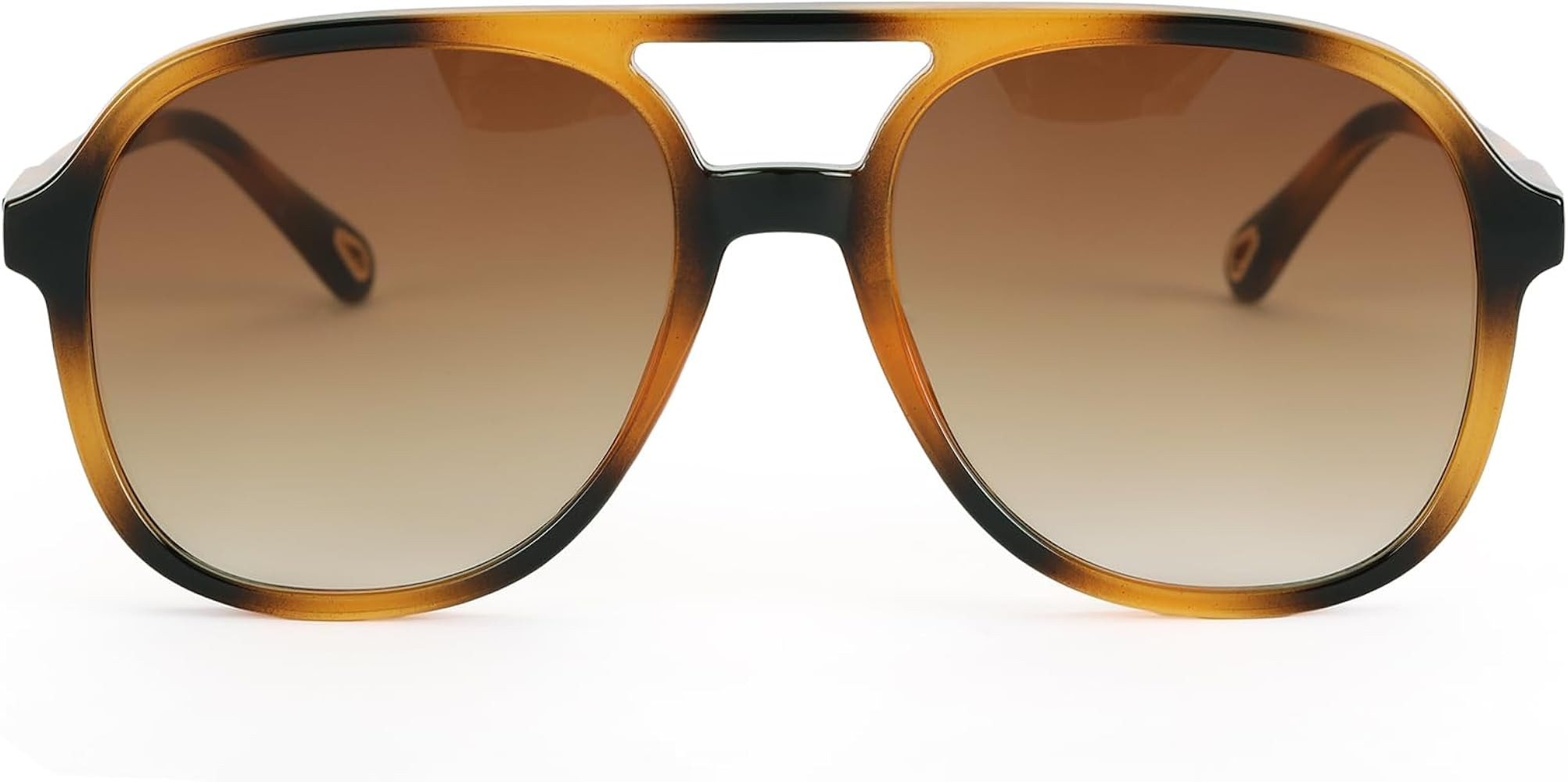 Classic Retro Square Polarized Aviator Trendy Sunglasses for Women and Men | Amazon (US)