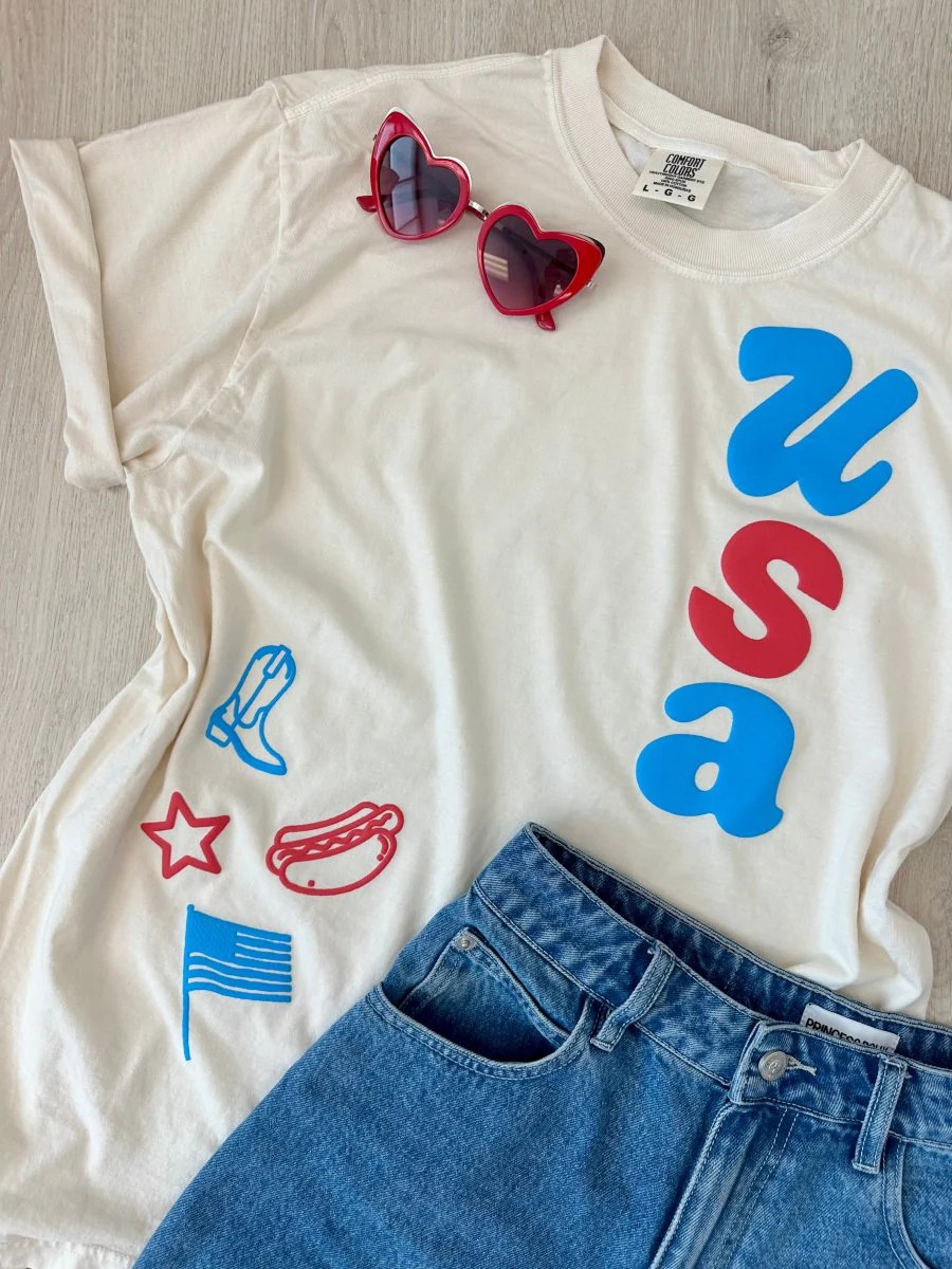 PUFF ‘USA Dopamine Doodles’ T-Shirt | United Monograms