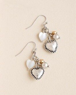 Valentine’s Day Silver Heart Drop Earrings | Chico's