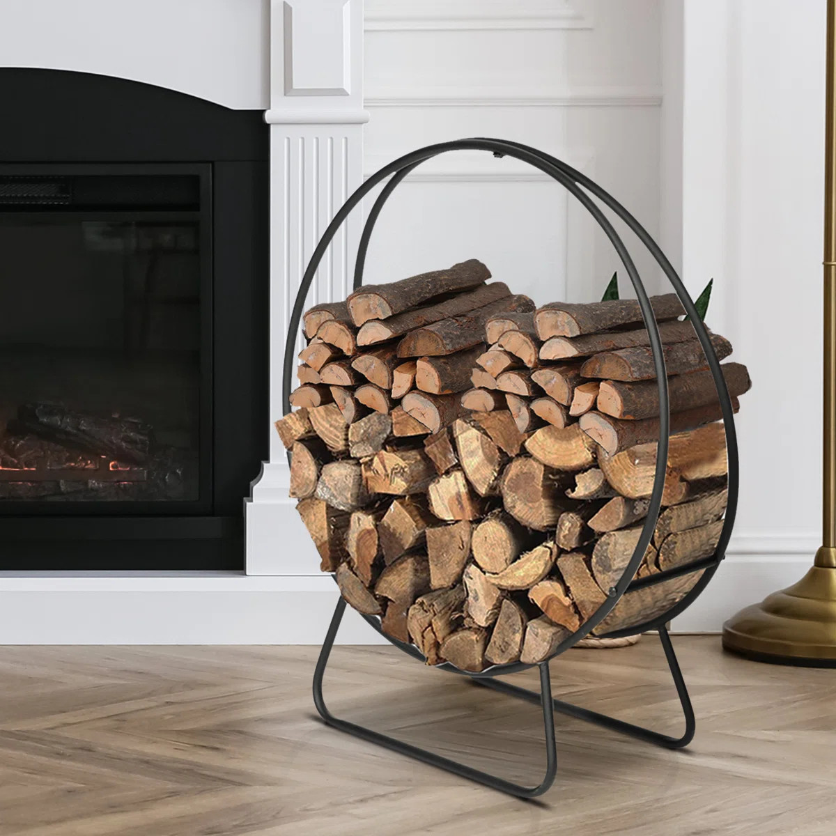 Wallace 23.8'' W Metal Log Rack | Wayfair North America