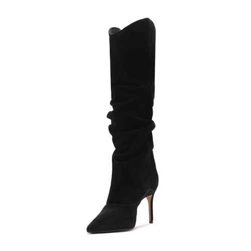 SCHUTZ Maryana Up Slouch Boot, Black, 11 | Amazon (US)