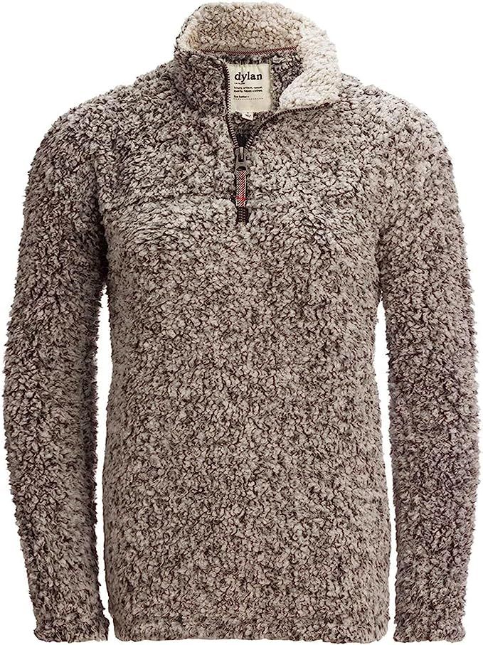 Dylan by True Grit Women's Frosty Tipped Pile 1/4 Zip Stadium Pullover | Amazon (US)