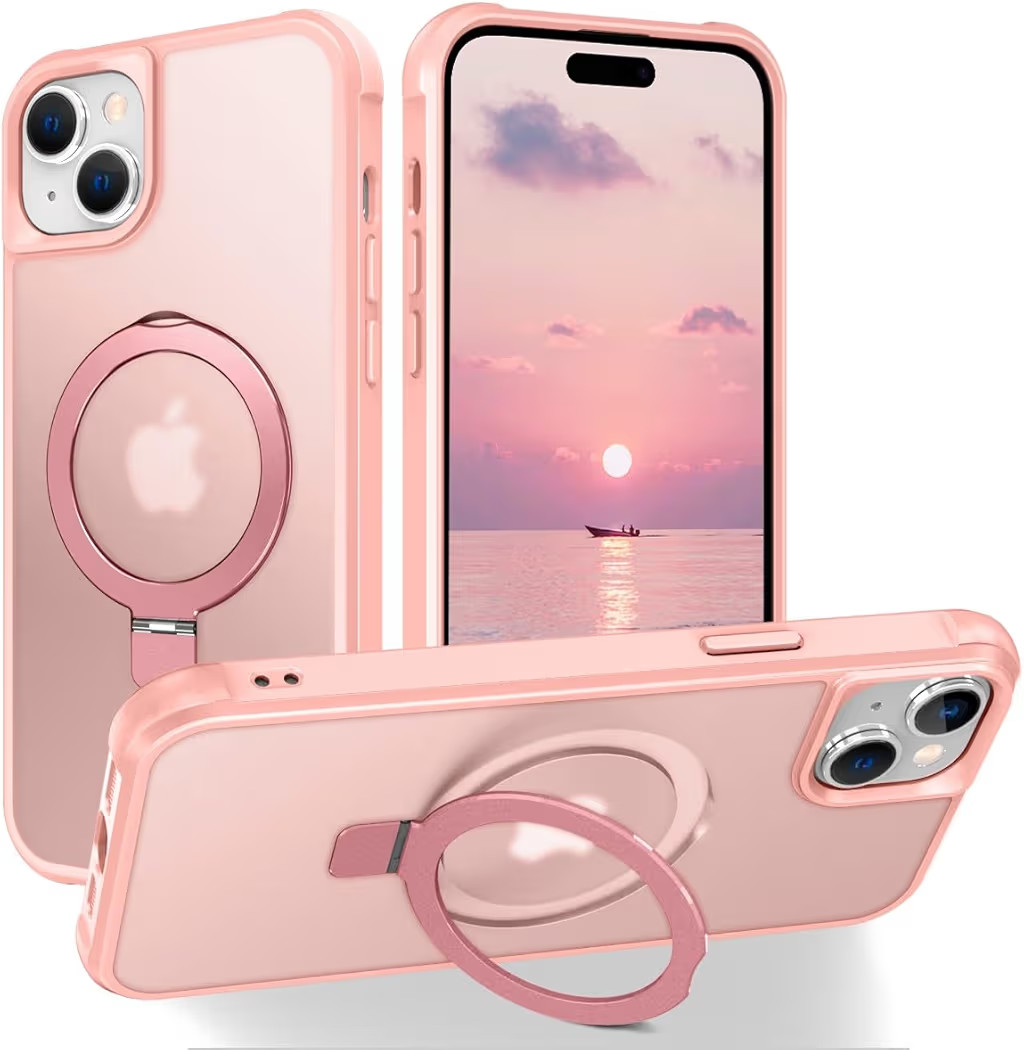 Magnetic Compatible with iPhone 15 Pro Case with Stand [Military Grade Drop Tested][Compatible wi... | Amazon (US)
