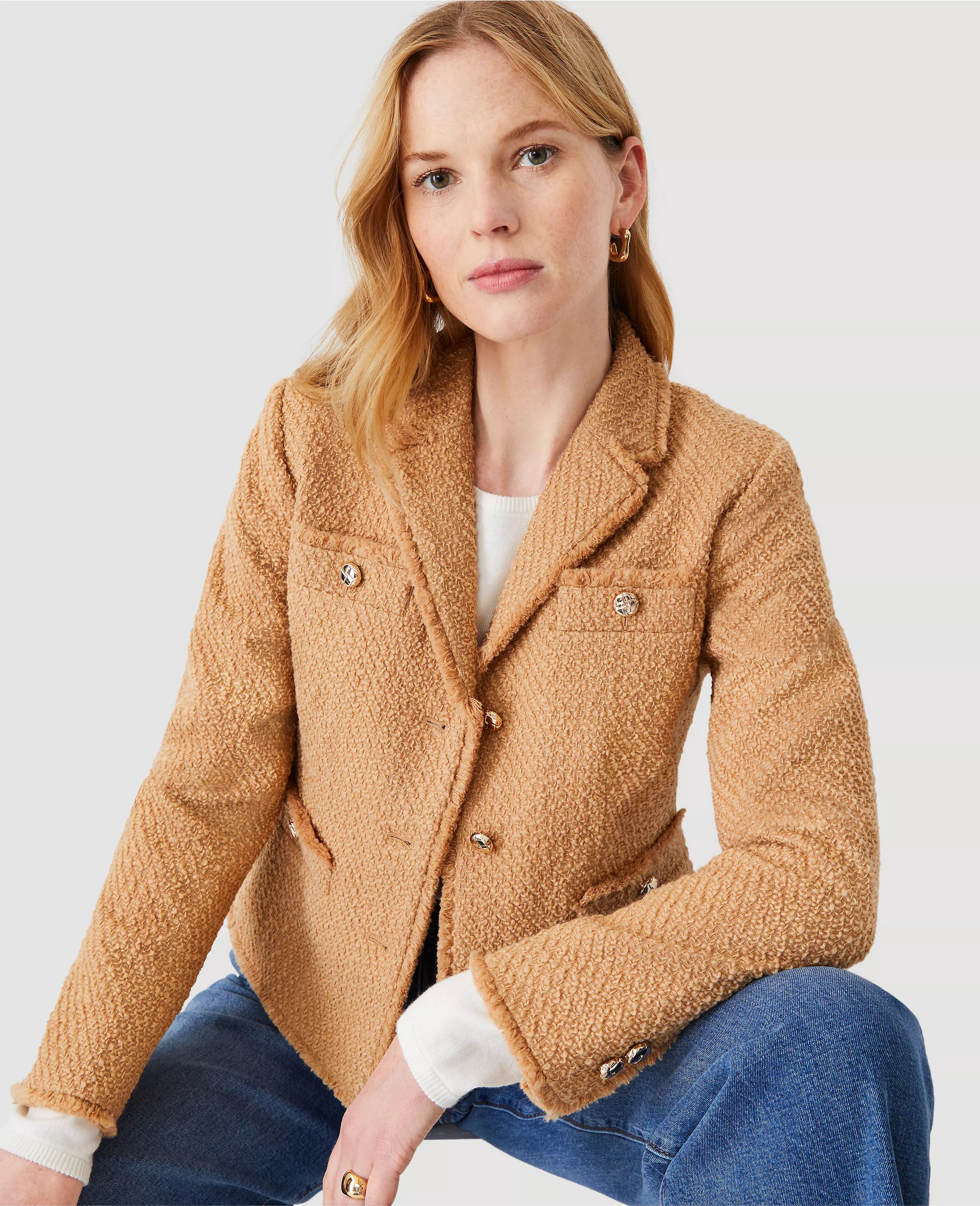Cropped Tweed Jacket | Ann Taylor (US)