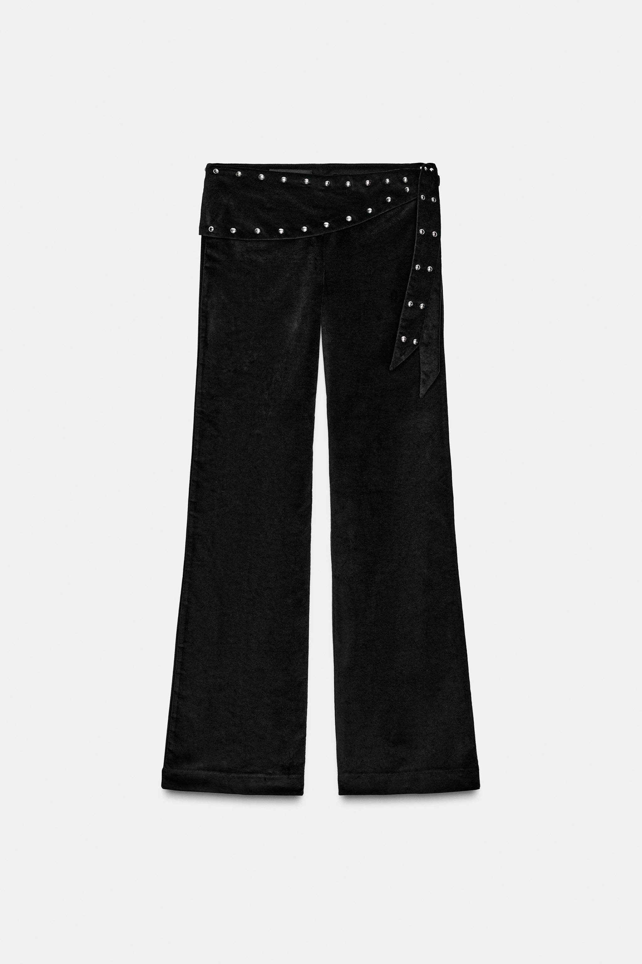 FLARE PAREO PANTS WITH STUDS | Zara US