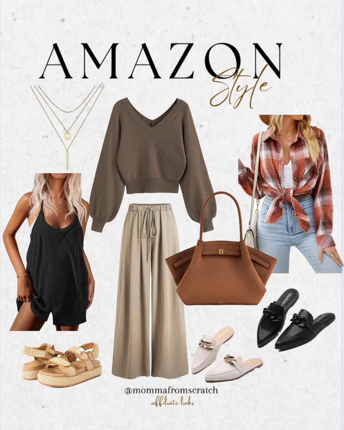 Amazon fashion finds for late summer and fall! Trouser pant, fall sweater, shacket, loafers, handbag. 

#LTKFindsUnder50 #LTKWorkwear #LTKStyleTip