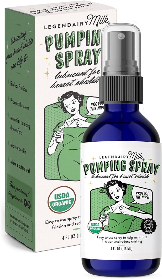 Legendairy Milk Pumping Spray 4 oz., Helps Sore Nipples & Clogged Ducts, Organic Lubricant for Br... | Amazon (US)