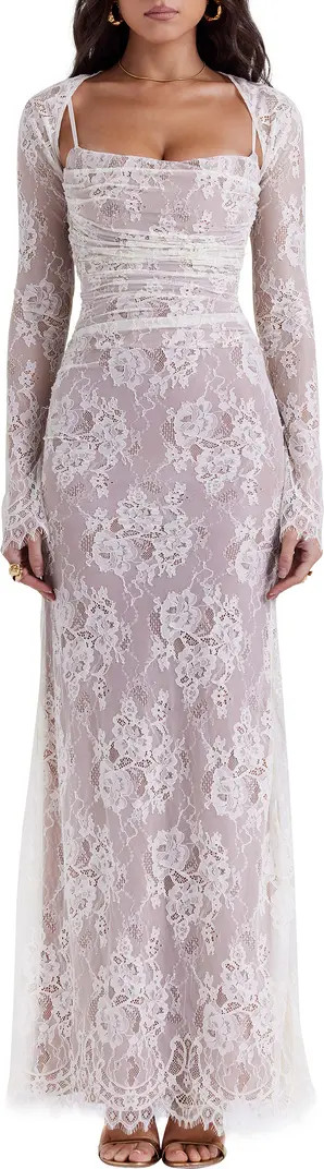 HOUSE OF CB Artemis Long Sleeve Lace Maxi Dress | Nordstrom | Nordstrom