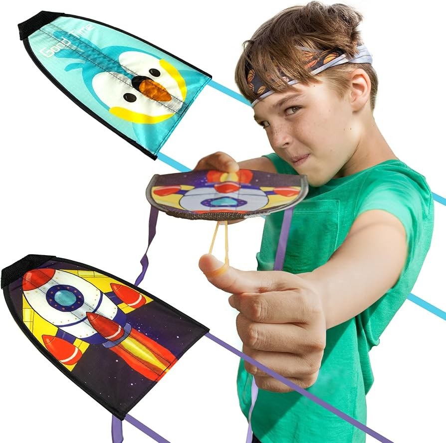 Novelty Place 2 Pack Thumb Ejection Kite Toy - Kite Launcher Slingshot Catapult Kites for Boys Gi... | Amazon (US)