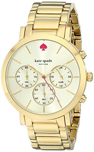 kate spade new york Women's 1YRU0715 Gramercy Grand Gold-Tone Bracelet Watch | Amazon (US)