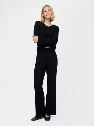CashSoft Wide Rib Sweater Pants | Gap (US)