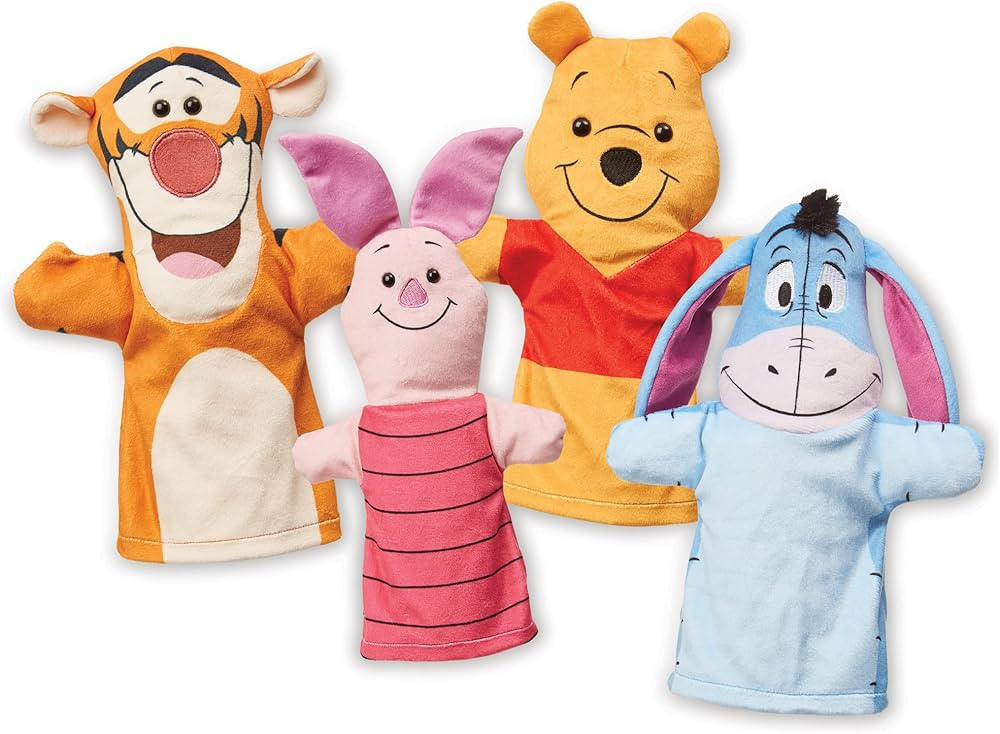 Melissa & Doug Disney Winnie the Pooh - Marionetas de mano suaves y tiernas, juguetes de Winnie T... | Amazon (US)