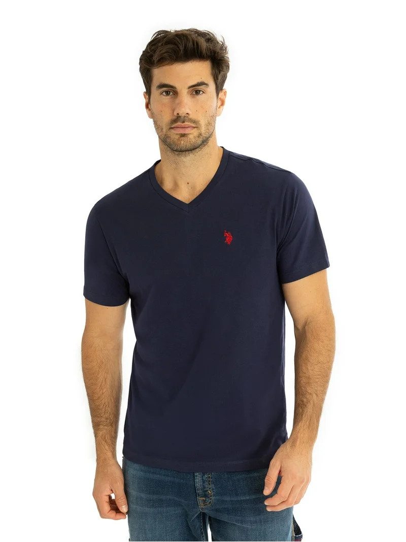 U.S. Polo Assn. Men's Short Sleeve V-Neck Tee | Walmart (US)