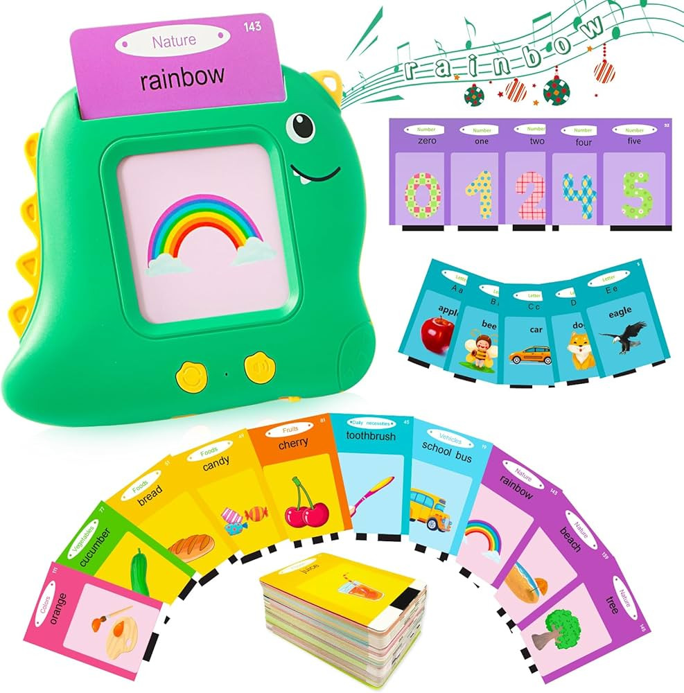 510 Words Pocket Speech Talking Flash Cards - Montessori Speech Buddy Early Learning Speech Buddy... | Amazon (US)