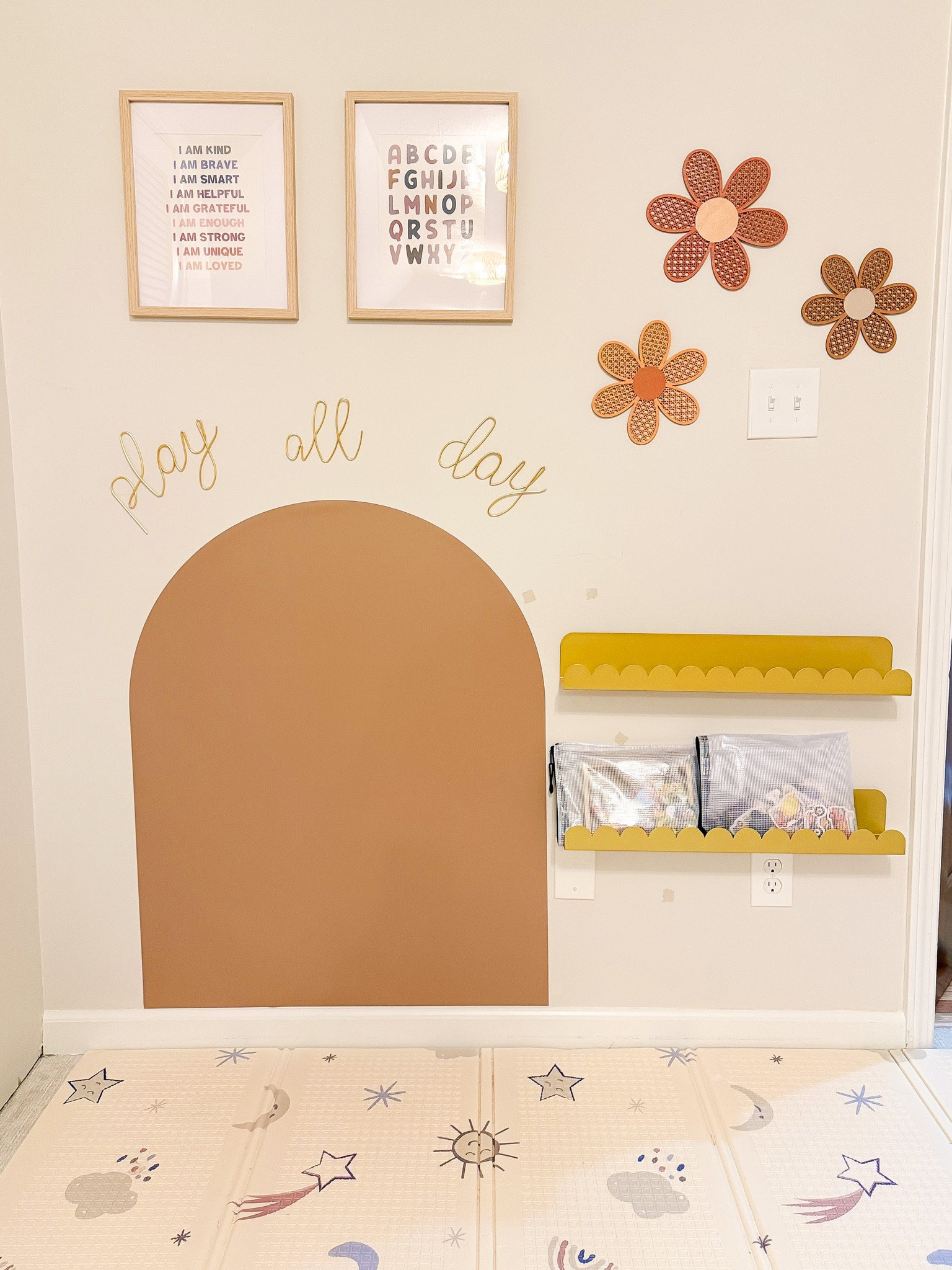 Magnetic wall decal  and playroom decor. 