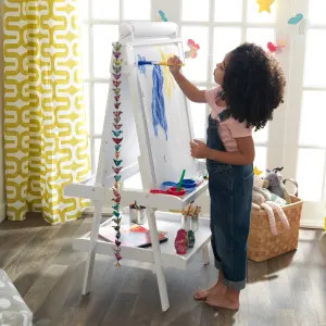 Deluxe Wooden Easel - White | KidKraft