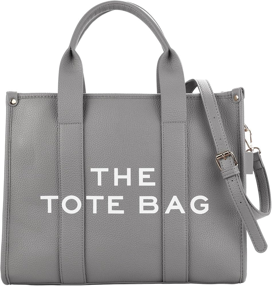 The Leather Tote Bags For Women, Womens Tote Bags with zipper,Can shoulder/crossbody,Handbag (10 ... | Amazon (US)