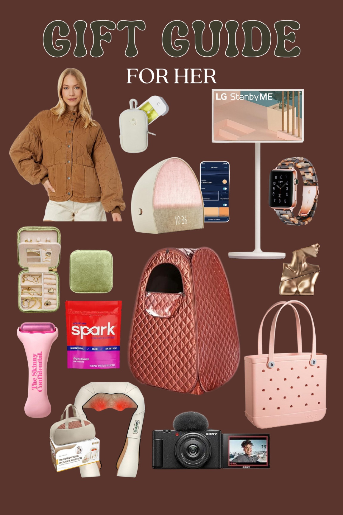 Gift ideas for her!! The personal sauna tent is my fav for your wife, sister, mom, friend, or daughter.

#LTKGiftGuide #LTKHoliday #LTKHolidaySale