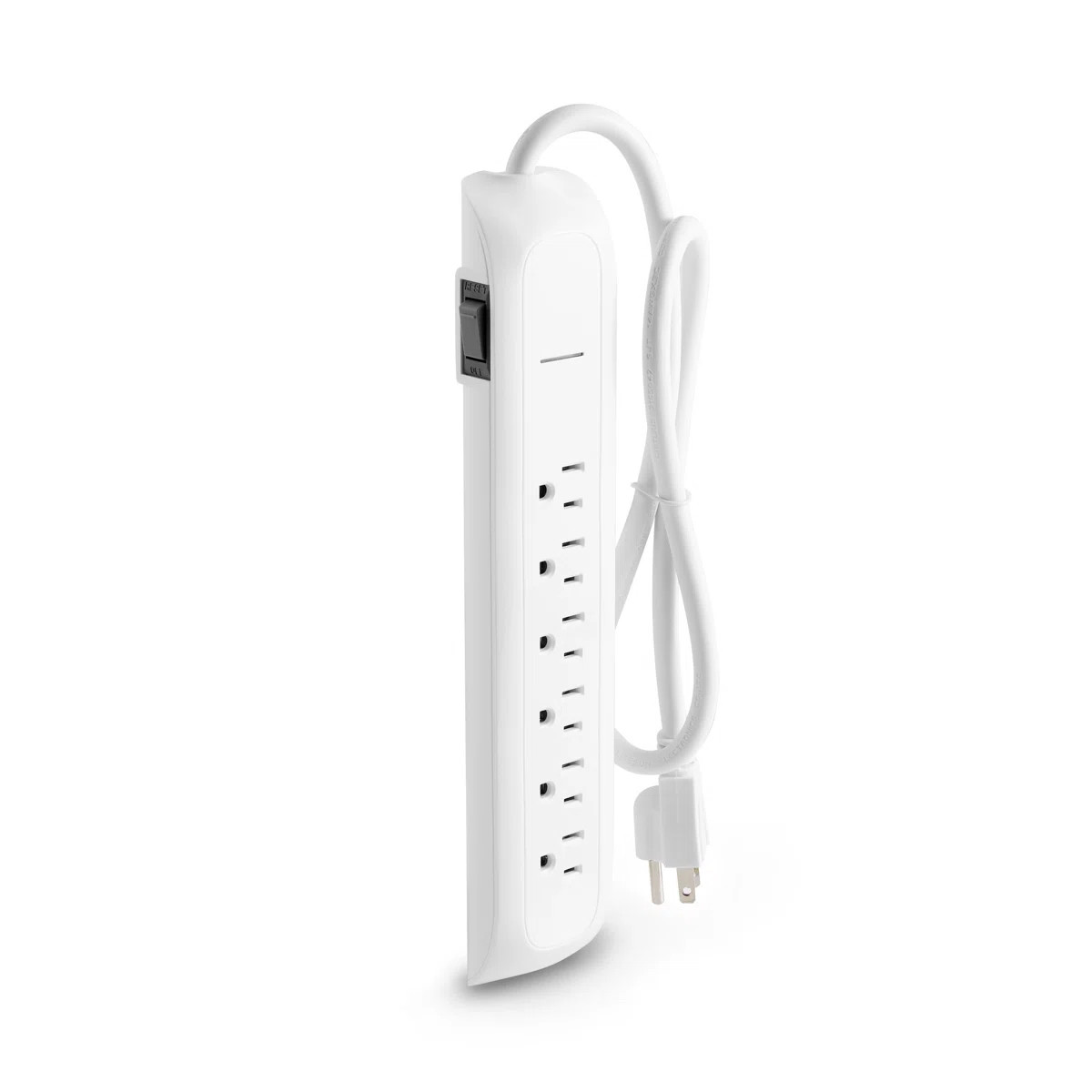 6-Outlet Surge Protector Power Strip, 6' Cord 107486 | Wayfair North America